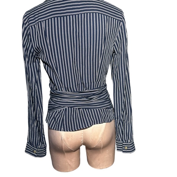 Maeve-Anthropologie navy top white rope stripes. Size 4. Absolutely gorgeous. - Picture 5 of 14